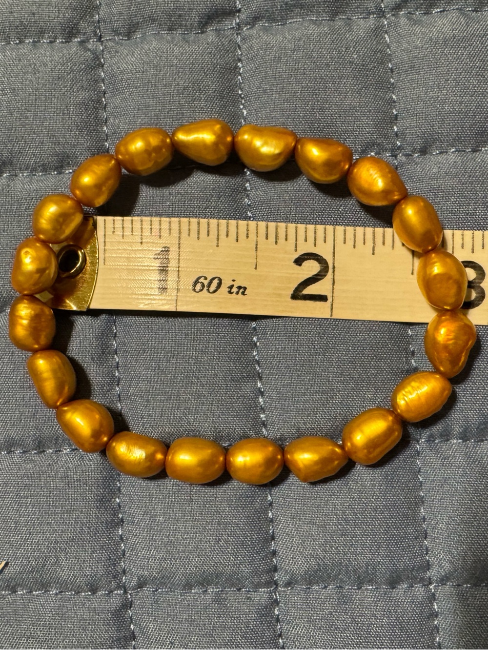 Honora Pearlized Stretch Bracelet Set - Gold, Olive, Copper, Cream etc. - Picture 4 of 4